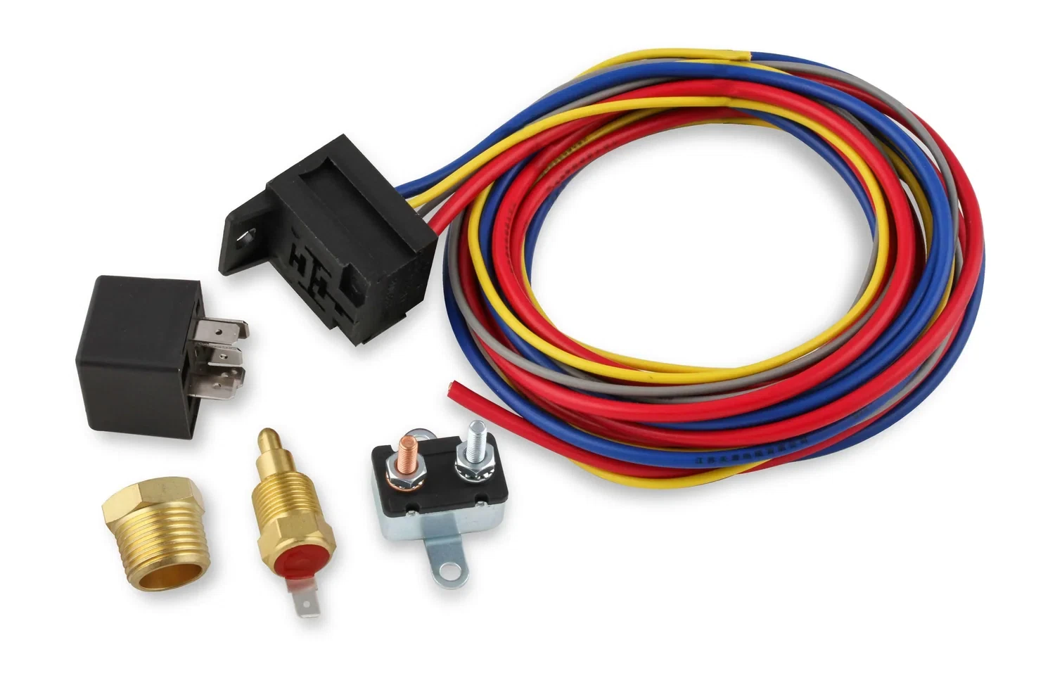 Mr. Gasket Electric Fan Harness & RelayKit w_ 185Degree TemperatureSwitch 40102G